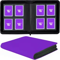 Pokemon Gengar 4 Pocket Purple Top Loader Binder 128 Cards Ready to Ship - Image 2