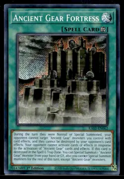 Ancient Gear Fortress (Secret Rare) Quarter Century Bonanza RA03-EN062 MP YuGiOh - Image 1