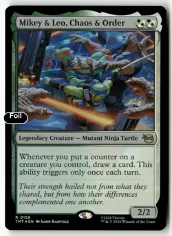 Mikey & Leo, Chaos & Order [Magic TMT - 158] Foil - Image 2