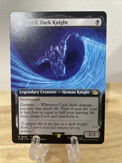 MTG Cecil, Dark Knight / Cecil, Redeemed Paladin Extended Art Regular #0445 NM/M - Image 1