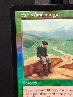 MTG Far Wanderings Foil Torment Vintage 125/143 LP Old Frame Retro Ramp Sorcery - Image 5