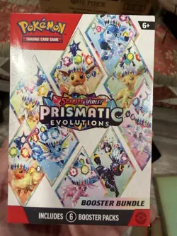 Pokemon TCG Scarlet & Violet—Prismatic Evolutions Booster Bundle Box 6 Packs - Image 1