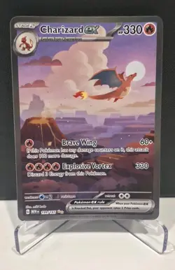 Pokemon Charizard ex 199/165 Special Illustration Rare Scarlet & Violet 151 NM - Image 2
