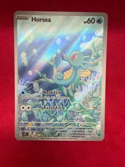 Pokemon TCG Horsea 067/064 SV: Shrouded Fable Illustration Rare Holo English - Image 1