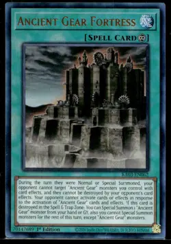 Ancient Gear Fortress (PUR) Quarter Century Bonanza RA03-EN062 MP YuGiOh TCG | B - Image 1