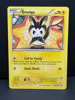 Emolga 49/113 Uncommon Legendary Treasures Pokemon Lightly Played - Image 1