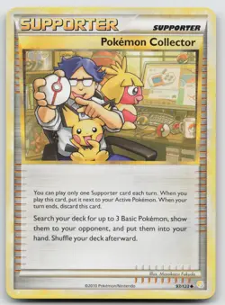 Pokemon Collector 97/123 Feat. Pichu/Smoochum HeartGold SoulSilver Pokemon LP/MP - Image 1