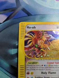 Pokemon Ho-Oh Skyridge Crystal Holo Secret Rare #149 Played - Image 3