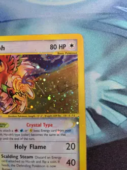 Pokemon Ho-Oh Skyridge Crystal Holo Secret Rare #149 Played - Image 4