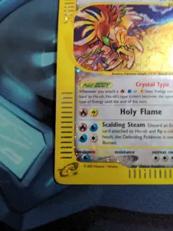 Pokemon Ho-Oh Skyridge Crystal Holo Secret Rare #149 Played - Image 5