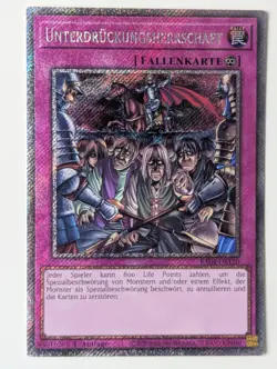 Unterdruckungsherrschaft RA04-DE120 Platinum Secret Rare DE NM YUGIOH - Image 1