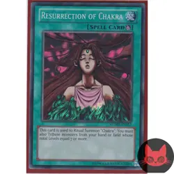 Yugioh Resurrection of Chakra NUMH-EN053 Super Rare NM - Image 1