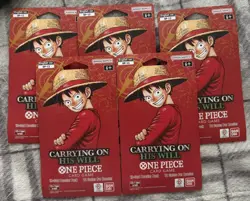 LOT 5x Bandai One Piece Card Game OP-13 Carrying On His Will Booster Packs ENG - Image 1