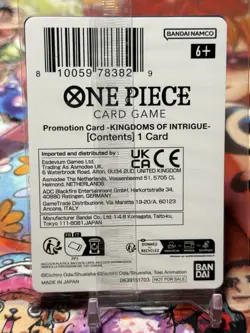 LUFFY - One Piece P-006 - SEALED PROMO - Kingdoms of Intrigue Retail Promo - Image 4