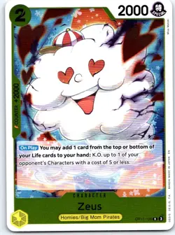 Zeus OP11-106 Rare A Fist of Divine Speed One Piece Foil NM - Image 1