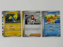 Pokemon TCG- 3 card Connecting Miscut Error With Colour bar - Image 1