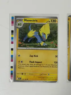 Pokemon TCG- 3 card Connecting Miscut Error With Colour bar - Image 3