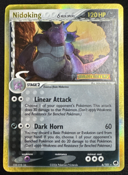 Pokemon Nidoking 6/101 Dragon Frontiers Delta Species Reverse Holo Stamped Card - Image 1