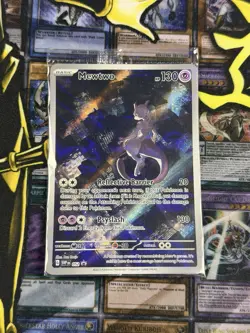 Mewtwo 052 Scarlet Violet 151 Promo Illustration Rare Pokemon Card SEALED Mew - Image 1