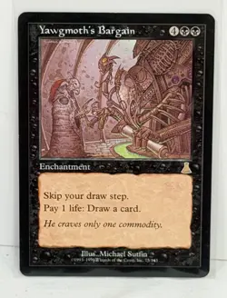 MTG Magic The Gathering - Yawgmoth's Bargain - Urza's Destiny - Image 1