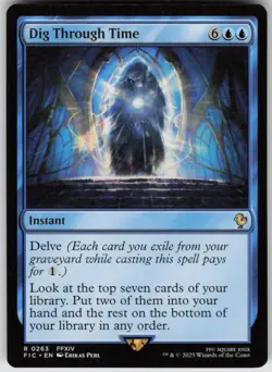 DIG THROUGH TIME (SURGE FOIL) 263 RARE MAGIC: THE GATHERING LP - Image 1