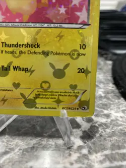Pikachu Holo RC7/RC25 Legendary Treasures Radiant Basic 60 HP English 2013 damg - Image 4