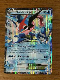 Pokemon TCG Ash-Greninja EX Holo Promo - Image 1