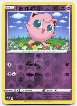 Jigglypuff Reverse Holo 067/189 Common Darkness Ablaze Pokemon Near Mint - Image 1