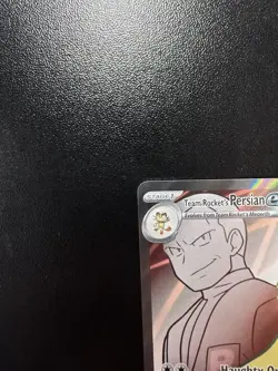 Team Rocket's Persian ex 219/182 Ultra Rare Destined Rivals Pokemon Holo NM - Image 3