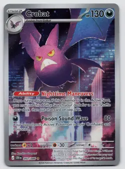 Crobat 093/086 Shiny Rare ME04: Chaos Rising Pokemon Near Mint - Image 1