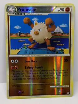 Primeape - 22/95 - Rare - Reverse Holo LP, English Pokemon Unleashed - Image 1