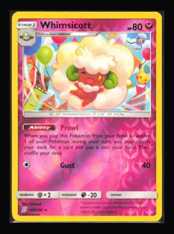 Whimsicott 144/236 SM - Unified Minds Reverse Holo Pokemon TCG LP - Image 1