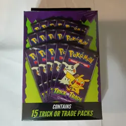 2025 Pokemon TCG TRICK OR TRADE BOOSTER BUNDLE New Sealed Halloween 15 Packs - Image 1