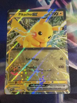 Pokemon TCG Pikachu ex 028/131 Double Rare Holo Prismatic Evolutions NM/M - Image 1