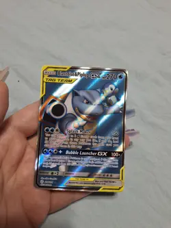 Blastoise & Piplup GX Tag Team Pokemon Card Holo Rare 270 HP - Image 1