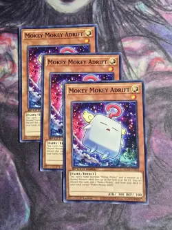 (3x) Mokey Mokey Adrift - SGX4-ENE04 - NM - Common - 1st ed - Yugioh - Image 1