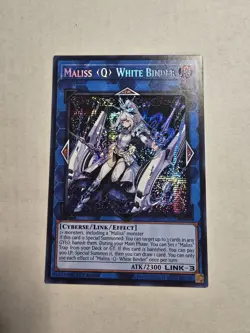 Yugioh Maliss Q WhiteBinder MP25-EN126 1st Edition Prismatic Secret Rare NM - Image 1