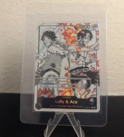 ST30-001 Luffy & Ace leader AA (Parallel) One Piece Card Game ENGLISH - Image 1
