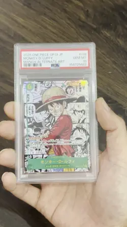 MONKEY D. LUFFY MANGA 2025 ONE PIECE JAPANESE ALTERNATE ART OP13-118 PSA 10 ✅ - Image 2