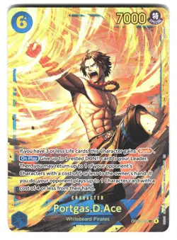 Portgas.D.Ace (119) OP13-119 Secret Rare Carrying On His Will One Piece Foil NM - Image 1
