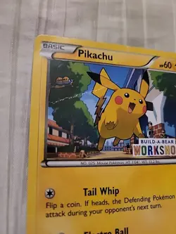 2016 Pokemon TCG Pikachu Build-A-Bear Workshop Stamped 20/108 Promo Card - Image 2