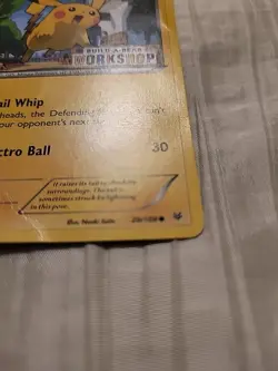 2016 Pokemon TCG Pikachu Build-A-Bear Workshop Stamped 20/108 Promo Card - Image 4