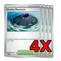 Gravity Mountain - X4 Playset - Pokemon TCG Card - Surging Sparks SSP #177/191 - Image 1