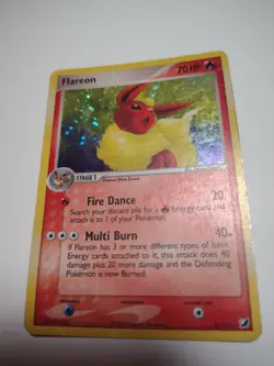 Flareon 5/115 Unseen Forces Holo Moderate Play Vintage Pokemon Card - Image 1