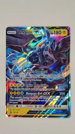 Pokemon TCG Zekrom GX SM138 Holo Card - Image 1