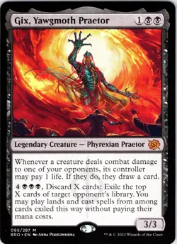 Gix, Yawgmoth Praetor 95 Mythic The Brothers' War Magic: The Gathering Near Mint - Image 1