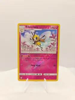 Pokemon Card Ribombee Sun & Moon Reverse Holo Rare 93/149 Near Mint - Image 1