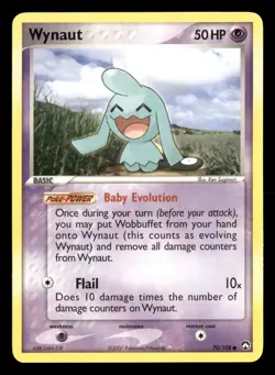 Wynaut - 70/108 - Common - EX Power Keepers - Pokemon Card - LP - Image 1