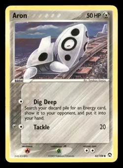 Aron - 42/108 - Common - EX Power Keepers - Pokemon Card - MP - Image 1