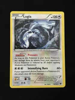 Lugia - (XY Fates Collide) 078/124 Exclusive Cracked Ice Holo Pokemon TCG - NM - Image 1